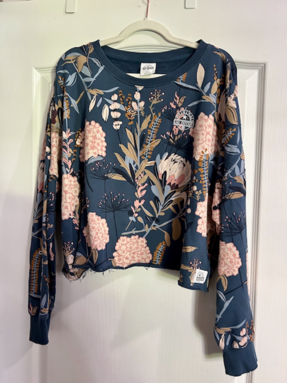 Floral Crop Sweatshirt